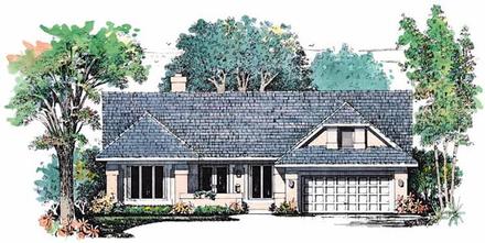 One-Story Elevation of Plan 99284