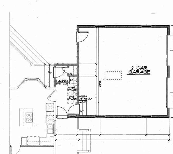 Country Farmhouse Alternate Level One of Plan 99285