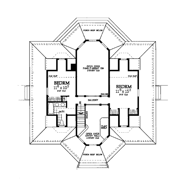 Farmhouse Victorian Level Two of Plan 99286