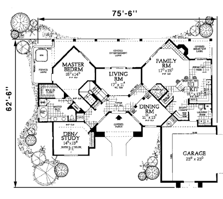 House Plan 99290 First Level Plan