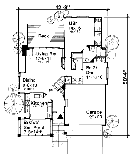 House Plan 99303 First Level Plan