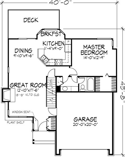 House Plan 99305 First Level Plan