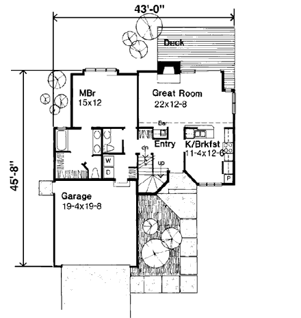 House Plan 99314 First Level Plan