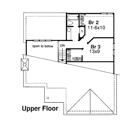 House Plan 99339 Second Level Plan