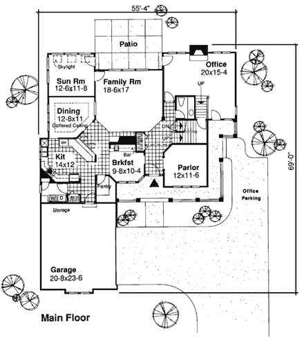 House Plan 99348 First Level Plan