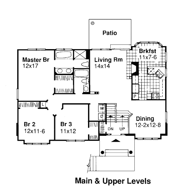 Country One-Story Level One of Plan 99349