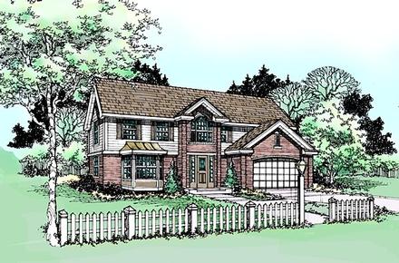 Ranch Traditional Elevation of Plan 99352