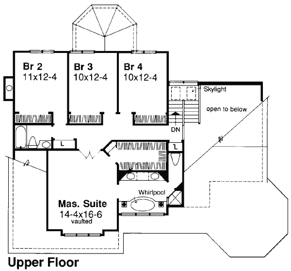 Farmhouse Victorian Level Two of Plan 99355