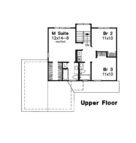 House Plan 99362 Second Level Plan