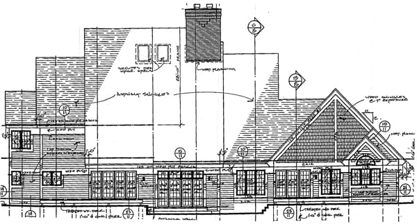  Rear Elevation of Plan 99369