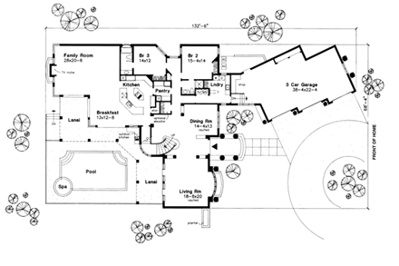 House Plan 99374 First Level Plan