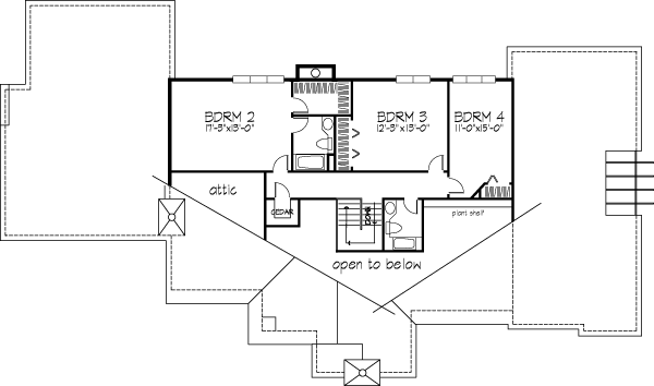 Traditional Tudor Level Two of Plan 99399