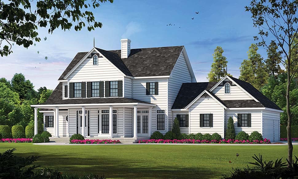 Plan 99495 | Country Style with 3 Bed, 3 Bath, 3 Car Garage