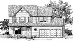 Country Farmhouse Elevation of Plan 99501