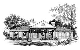 Ranch Elevation of Plan 99610