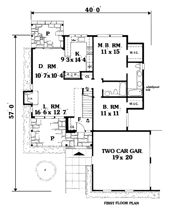 Bungalow Country Level One of Plan 99646