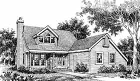 Bungalow Country Elevation of Plan 99646