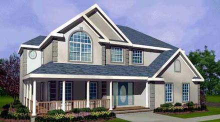 Country Mediterranean Southern Traditional Elevation of Plan 99677