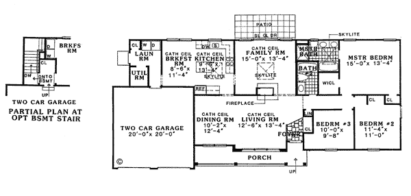 Country Farmhouse One-Story Traditional Level One of Plan 99685