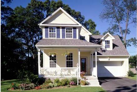 Colonial Country Southern Traditional Elevation of Plan 99689