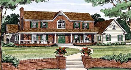 Country Southern Elevation of Plan 99698