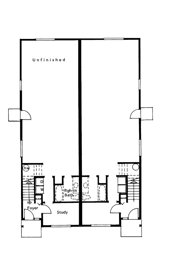 Traditional Lower Level of Plan 99901