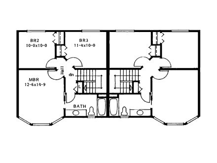 Multi-Family Plan 99903 Second Level Plan