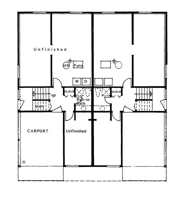 Traditional Lower Level of Plan 99904