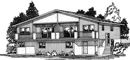 Multi-Family Plan 99904 Elevation