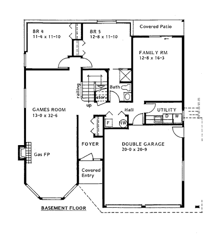 House Plan 99905 First Level Plan