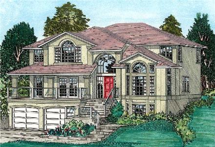 House Plan 99915 Elevation