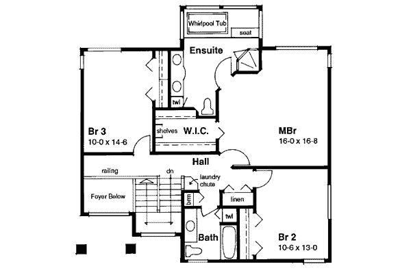 Southwest Level Two of Plan 99916