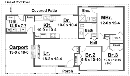 House Plan 99919 First Level Plan