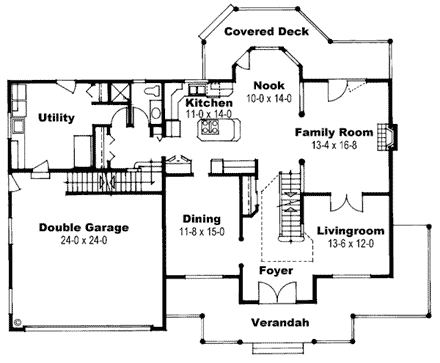 House Plan 99935 First Level Plan