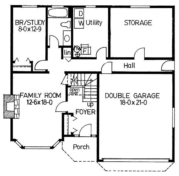 Traditional Lower Level of Plan 99940