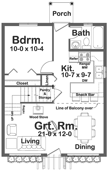 House Plan 99953 First Level Plan