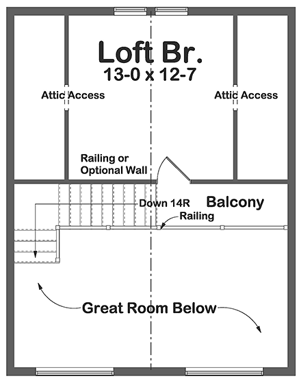 House Plan 99953 Second Level Plan