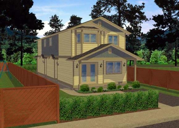 Multi-Family Plan 99957 Elevation