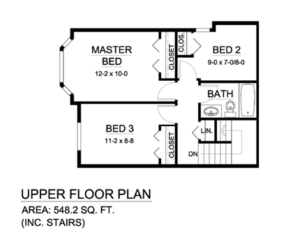 Multi-Family Plan 99958 Second Level Plan