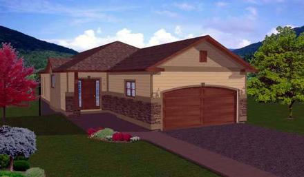 Ranch Elevation of Plan 99979