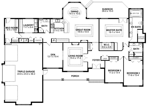 Ranch Level One of Plan 99986