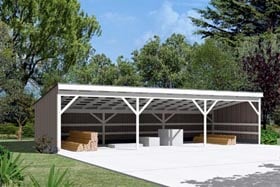 Pole Building - Open Shed
- Project Plan 85946