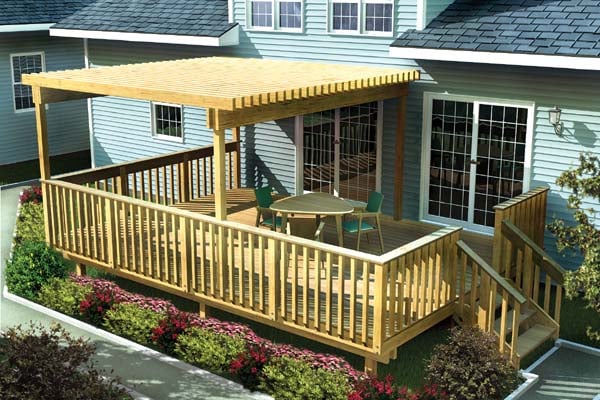 90003 - Large Easy Raised Deck w/ Trellis