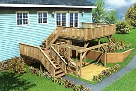 Split-Level Deck & Play Area - Project Plan 90007